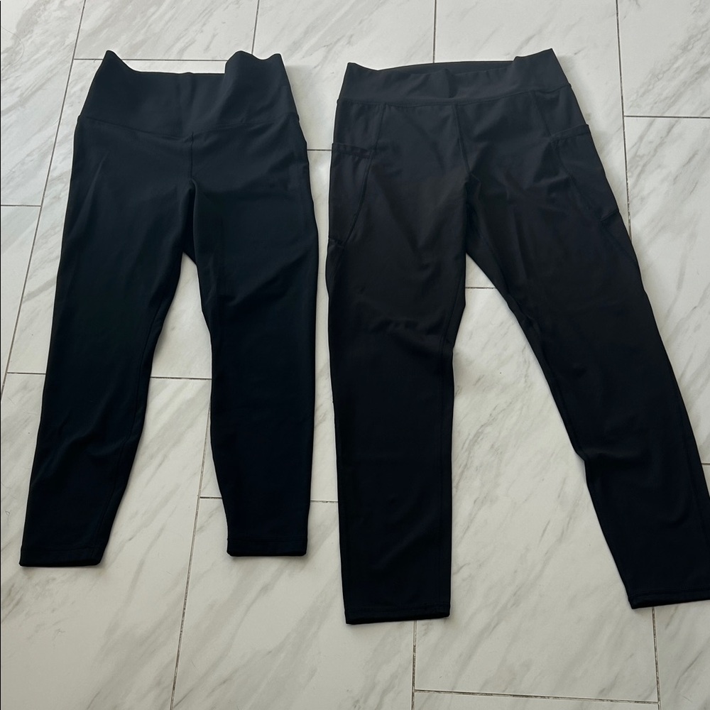 Bundle of 2 Black High-Waisted Leggings